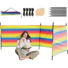 Camping Wind Protection | Privacy Screen & Windshield for | Portable Protective Umbrella Windproof Shade, Outdoor Travel Accessories for Holidays, Fishing & Garden Delights