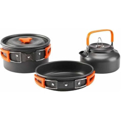 Picnic Camping Cookware Ultra Light Portable Kettle Pan Pot Travel Aluminum Cooking Kits Utensils Hiking Picnic (Color : a) (a) Octopus feet