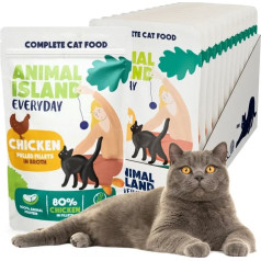 Animal Island vistas fileja - mitrā kaķu barība - 12x85g