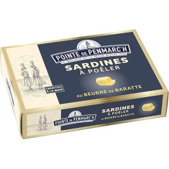 Pointe de Penmarc'h France Sardines for Roasting with Barrel Butter from Brittany 115 g