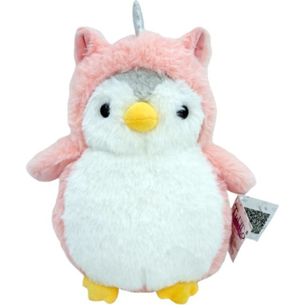 Romek pingvīns talismans rozā 20 cm