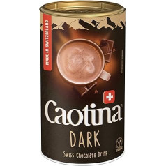 Caotina Dark Dark Drinking Chocolate - Cocoa Powder for Hot Chocolate with 45% Cocoa Content and Dark Swiss Chocolate - Finest Cacao Sustainable and Certified, 500 g