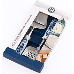 Henri Willig Giftset Delft Blue Cheese Slicer & Cheese Grater Holland