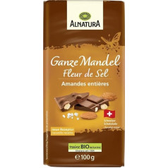 Alnatura Organic Chocolate Whole Almond & Fleur De Sel, 100 g