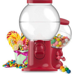 Uakeii Candy Machine as Candy Bar Accessory - Candy Dispenser Gift Idea - Snack Dispenser for Children and Adults - Ideal as a Snack Stadium at Home or in the Office - Gift for Christmas - Red