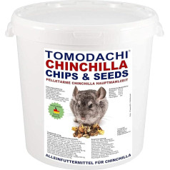Tomodachi Chinchilla Food, Few Pellets, Lots of Vegetables, Complete Food for Chinchilla, Delicious, Species-Appropriate, Balanced Feed Mix for Chinchilla, Chinchilla Food, Chinchilla Food, 2 kg