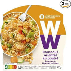 Weight Watchers Couscous Oriental Chicken, Vegetables and Boulgour 300g (Pack of 3)