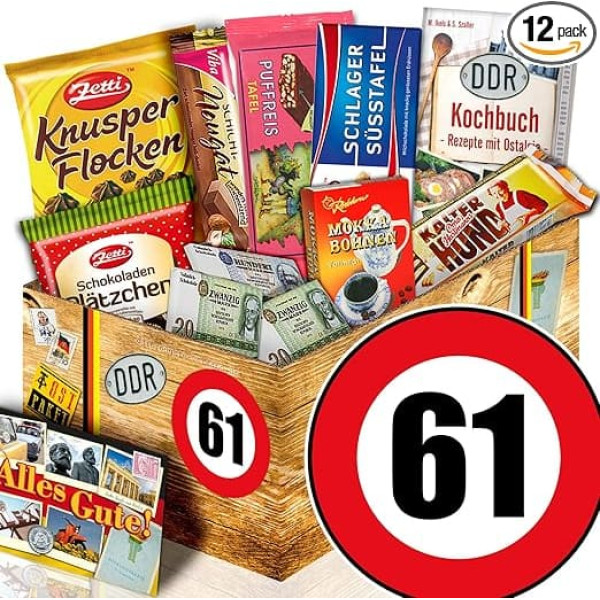 Gift for 61st Birthday / Chocolate GDR Item/Gifts 61st Birthday Man