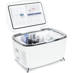 YU YUSING Mini Fridge 6 Litre Cosmetic Cool Box, Portable Makeup Fridge Warming Box 220 V AC / 12 V DC, 6 L Small Skincare Fridge for Cars Office Bedroom Dormitories, Gift for Women