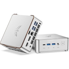 NiPoGi Hyper H2 Mini PC W-11 Pro, Intel Core i9-11900H(8C/16T, Up to 4.90GHz), 32GB (2x16GB) DDR4 1TB M.2 NVMe SSD Mini Desktop Computer for Office/School/Home, WiFi 6, HDMI, DP, Type-C, 54W TDP