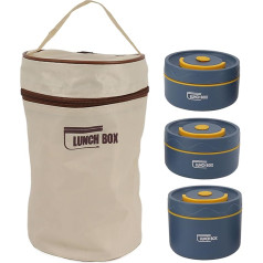 Leakproof Stainless Steel Lunch Box Adult Vacuum Insulated Wide Mouth Soup Food Hot Food Large Capacity Bento Container for Office School Outdoor (3