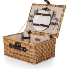 PICNIC TIME 206-40-187-000-0 Classic Linen Picnic Baskets Beige