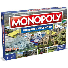Winning Moves Yorkshire Dales Monopoly Board Game, Progress on the Board and Trade on the Road to Success Gift for Children Aged 8+