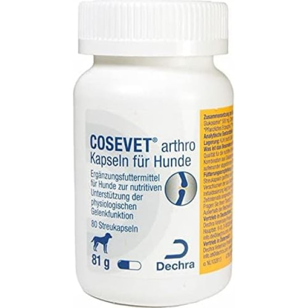 Dechra - COSEVET arthro capsules - supplementary feed for dogs - 80 capsules
