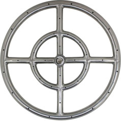 Burner Ring Gas Tube Burner Stainless Steel Diameter 306 mm Burner Tube Gas Grill for Stove Fire Pit Table Table Gas Grill BBQ Garden