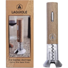 LAGUIOLE - Laguiole Electric Corkscrew, Electric Bottle Opener, Automatic, Wood and Silver