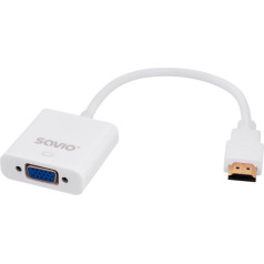 Adapteris cl-27 (hdmi m - d-sub (vga) f; 0,10 m; krāsa balta)