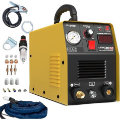 SUSEMSE Plasma Cutter 55 Amp IGBT Inverter Plasma Cutter CUT55 Plasma Welding Machine (DC, 230 V, Cutting Current 20-55 A, Cutting Capacity Max up to 14 mm) - with Plasma Torch and Plasma Nozzles Set