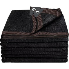 Shade Net - 2 x 3 m Shade Net with Eyelets Shade Net for Greenhouse 70%-90% UV Protection Black Sun Protection Net for Garden Plant Chicken Coop Yard