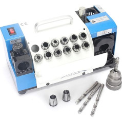 Drill Bits Sharpener, MR-13A Drill Bit Grinding Machine 3-15 mm, 95° to 135° Point Angle Adjustable Drill Bit Re-Sharpener, Portable Bits Sharpening Machine with 13 Collets
