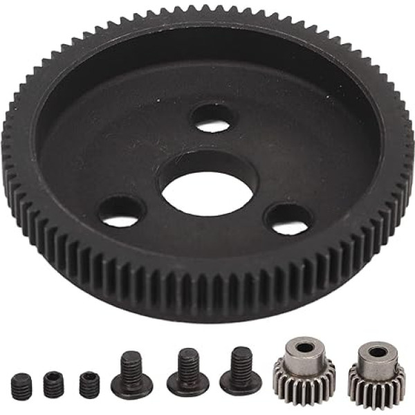 86T Steel Spur Gear with 19T 21T Sprocket Set Retaining RC Motor Gear for Traxxas Slash 2WD Rustler 2WD Stamped 1/10 RC Cars