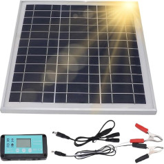 Bomefoi Solar Module Set, Solar Trickle Charger, Battery Care Device, Charging Regulator Kit for Car, Truck, Motorcycle, Tractor, Boat, Snowmobile