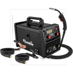 CEVIK PRO CE-MINIMIG120N - Inverter Welder FLUX/MIG/TIG/MMA - 120A 40% 230V - Wire 0.9mm - LED - Fixed MIG Flashlight, Ground Pliers and Flux Wire Spool Included