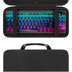 Linkidea Hard Travel Case Compatible with TKL Tenkeyless Wireless/Wired Keyboard, Computer 87 Keys Keyboard Carry Bag Protective Case Storage Box Bag