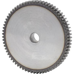 Flaches Zahnrad 2M61T/62T/63T/64T/65T/66T/68T mit Zähnen, Metallzahnrad, kohlenstoffarmer Stahl, Zahnradhöhe 20 mm, Bohrung 20 mm, 1 Stück(64 Teeth)