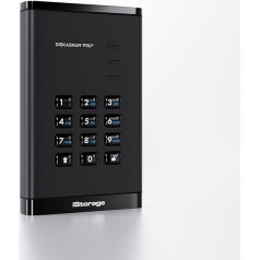 iStorage diskAshur PRO3 HDD 2TB - Secure Portable Hard Drive - FIPS Level 3 Certified - Password Protected - Dust/Water Resistant - Hardware Encryption