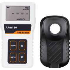 Light Spectrum Meter, APM130 PAR Meter Digital Photosynthetic Waterproof Sensor Plant Data Recording Light Meter