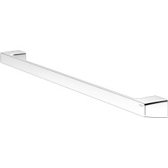 KEUCO Rose Bath Towel Holder 80 cm No Drilling Required Chrome-Plated Metal Made in Germany Includes Adhesive Set and Screw Set Towel Holder for Gluing or Screwing