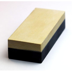 Yellow Belgian Brocken Original I Sharpening Stone for Knives & Tools I Knife Sharpener Size 75 x 30 mm Grit up to 8000 I Whetstone for Extra Fine Grinding - Effective & Highly Precise