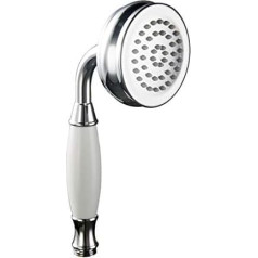 Skybath Duschkopf, massives Metall, Messing, traditioneller viktorianischer Stil, Handbrause, Chrom