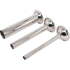 Liebhome Sausage Filling Funnel for #8 Meat Grinder/Sausage Filling Machine, Flange: 68 mm, Pipe Diameter: 12 mm/19 mm/32 mm (Made of Stainless Steel, Set of 3)