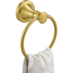 BESy Brushed Gold Towel Rack Rustproof Wall Mounted Bathroom Hardware Accessories SUS 304 Stainless Steel Towel Rack