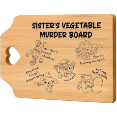 Greatabox Sister Gifts, Sister Birthday Gifts, Sister Gifts from Sister Brother, Chopping Board Gifts for Sister for Birthday, Wedding, Christmas - Special and