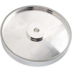 8 inch CBN grinding wheel, galvanised diamond grinding wheel with high hardness and wear resistance, 180 grit, 1 inch wide, 5/8 inch spindle for flat grinders, #511