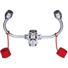 ZGYOZMNG Augendusche mit Wasserhahn, Augenspüleinheit für Erste Hilfe, Augenspülstation, für Waschbeckenbefestigung