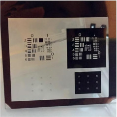 MRVAKDYDI Objektträger und Deckgläser, 1951 USAF Mikroskop Auflösung Folie Positiv Negativ MIL-S-150A 63x63x2mm Boxed