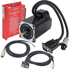 STEPPERONLINE YS Series 1-Axis Closed-Loop Stepper Motor CNC Kit 2.00Nm(283.22oz.in) Nema 23 Motor & 0-7.0A 24-50VDC Driver