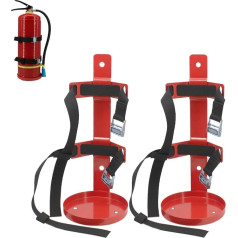 2 x Heavy Duty Fire Extinguisher Bracket Compatible with 5lb Fire Extinguishers