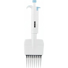 Mikropipette, Adjustalbe 8 12 Kanal Mehrkanalpipette Mikropipette Alle sterilen Kunststoffpipetten,Einfache Kalibrierung(8 channel 50-300ul)