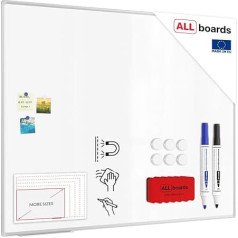 Allboards, Magnetic dry erase board with Expo Aluminium Frame, Wipeable and Write, Wall Mountable, 150 x 120 cm