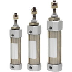 1 Stück CDJ2B10 Serie doppeltwirkender kleiner pneumatischer PB-Mini-Zylinder aus PB-Edelstahl (Hub 45 mm)