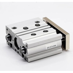 MGPL12 MGPL16 MGPL20 MGPL25 Pneumatischer Kompaktführungszylinder Hub 10/20/30/40/50/75/100/125/150/200 MM 1 Stück(Stroke 25mm,Bore 16mm)