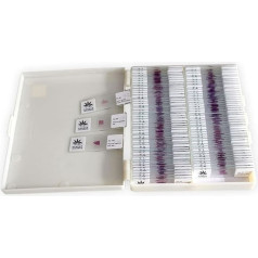 Pack of 100 Prepared Microscope Slides for Human Pathology Microscope Specific Histology Slides for Medical Teaching
