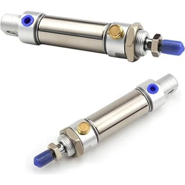 MSA16 20 25 32 40X2 5/50/75/100/125/150/200/250/300 Single Action Zylinder Edelstahl Mini Pneumatische Zylinder 1 stücke(Stroke 250mm,MSA32 (Bore 32mm))