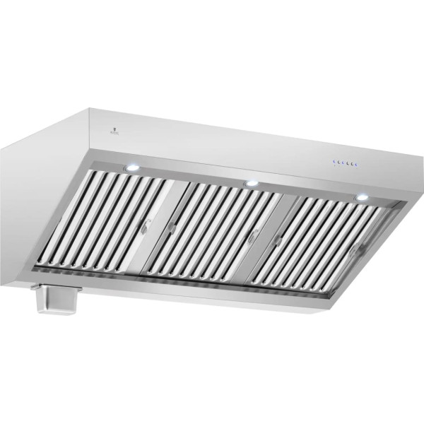 Ēdināšanas nojume ar motora apgaismojumu STAL 140 cm 1500m3/h 250 W