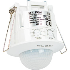 71-592# Kustības sensors ms-02 360° griestu 360° zemgaismas balts